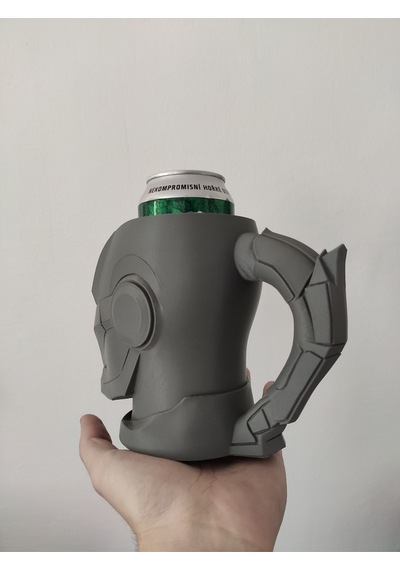 Iron Man Temalı 0.5l Kutu İçecek Tutucu Ve Dekoratif Kupa