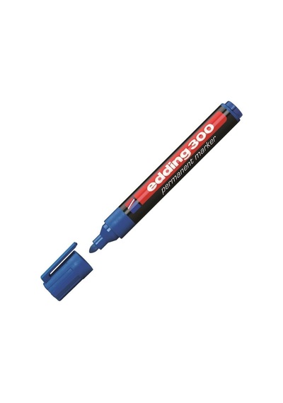Edding Markör Kalem Mavi E300 10'lu Paket Çok Renkli