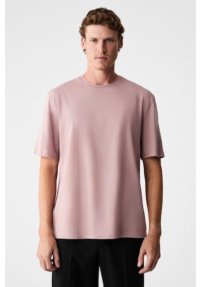 Grimelange Mocassın Erkek %100 Pamuk Baskılı Relaxed Fit Yuvarlak Yaka Kısa Kollu Koyu Pembe T-shirt Koyu Pembe Grimelange Mocassın Erkek %100 Pamuk Baskılı Relaxed Fit Yuvarlak Yaka Kısa Kollu Koyu Pembe T-shirt Koyu Pembe