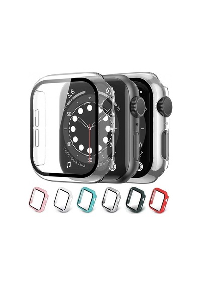 Watch 6. Nesil 40mm Uyumlu 360 Tam Korumalı Ekran Koruyucu Temperli Cam Şeffaf