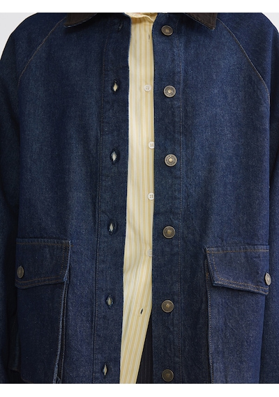 Lcw Modest İndigo Kadife Yaka Kadın Jean Ceket Lcw Modest İndigo Kadife Yaka Kadın Jean Ceket