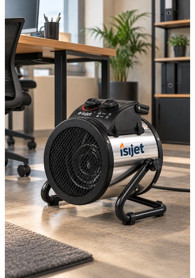 Isıjet EX-2 Çift Kademe 2KW Kompakt Elektrikli Fanlı Isıtıcı