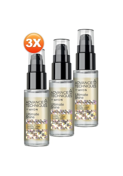 Avon Advance Techniques Parlaklık Veren Saç Serumu 3 x 30 ML