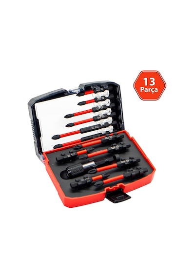 6515 Adaptörlü Bits Uç Vidalama Seti 13 Parça