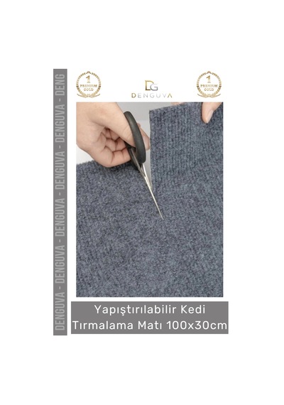 Kedimatı Yapıştırılabilir Dayanıklı Mobilya Koruyucu Çevre Dostu Kedi Tırmalama Matı 100x30cm - 1 A