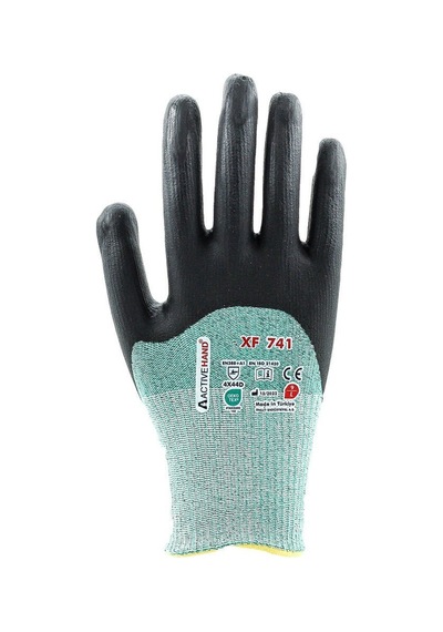 Köpük Nitril Kaplı Polietilen İplik Kesilmeye Dayanıklı Eldiven Xf 741 Gr/sy No:7 3/4