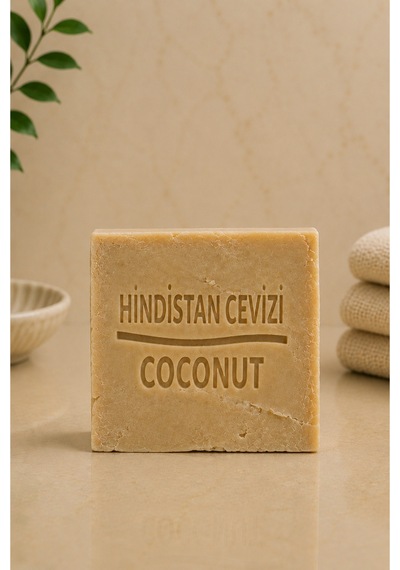 2'li Doğal Hindistan Cevizi Sabunu 120-140 Gr El Yapımı Bitkisel Yüz, Vücut Ve Saç Temizleme Sabunu - 901029494 Diğer