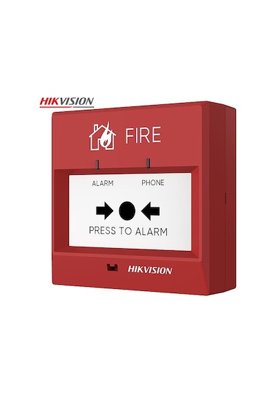 Hikvision Hf-cmp1 Konvansiyonel Yangın İhbar Butonu Kırbas, Resetlenebilir, Tabanlı