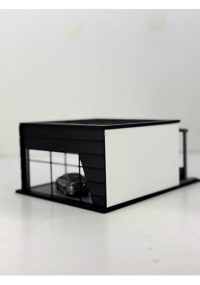 1/64 Ölçekli Range Rover Diorama Tasarımlı Araç Sergileme Garajı 3d Baskı
