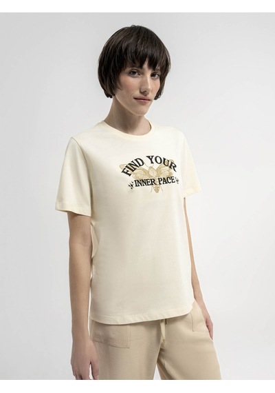 Loft Kadın T-shirt Ekru Lf2035614 24yp69000230 P6983