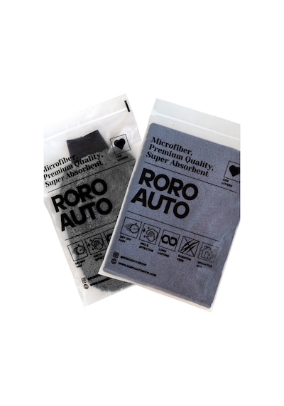 Roro Auto Etna Mikrofiber Araç Yıkama Bezi & Oto Kurulama Havlusu 50x70 & Yıkama Eldiveni Seti