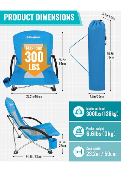Lilac Beach Chair Plaj Ve Dinlenme Sandalyesi Blue Çok Renkli