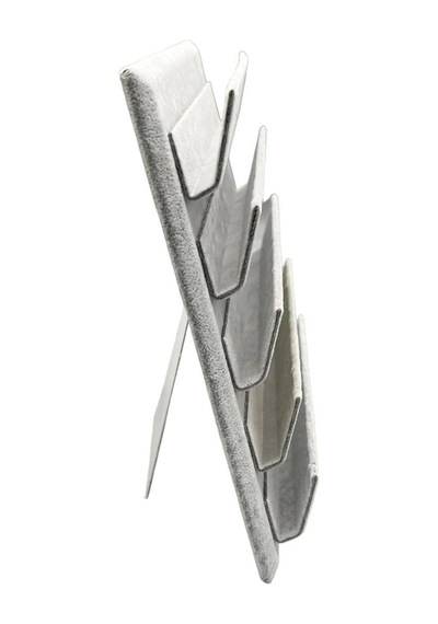 Yerli Üretim Süet Kumaş 20/16 Cm Gri Renk Ayaklı Küpe Standı Çok Renkli