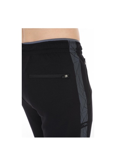 Maraton Sportswear Regular Erkek Ribana Paça Basic Siyah Eşofman Altı 21014-siyah Siyah