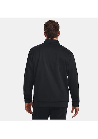 Under Armour Ua Armour Fleece 1/4 Zip Erkek Sweatshirt 1373358-001 Siyah