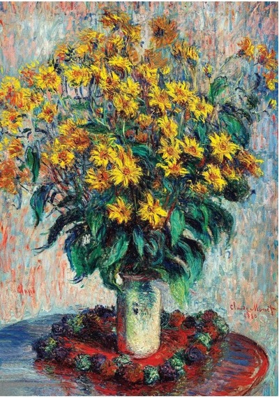 1000 Parça Kudüs Enginar Çiçekleri Claude Monet'nin Fırçasından Yaşam Alanınıza Bir Dokunuş