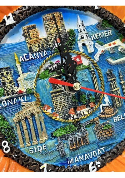 Ayçiçek Model Duvar Ve Masa Saati 18cm
