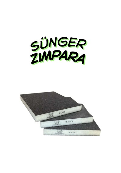120 Kum Esnek Sünger Zımpara 9.5 X 12.5 Cm Yassı Zımpara Bloğu Ahşap Ve Mobilya Taşlama Ve Parlatma