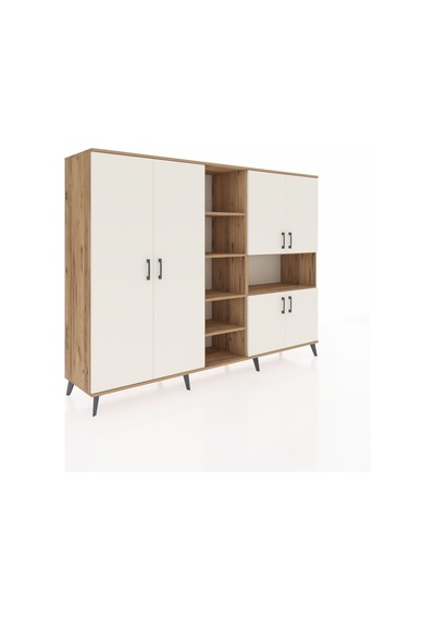 Hyperion Dolap 13 Raflı 6 Kapaklı 220x44x163 Çam-aytaşı/çam Aytası/atlas Çam - Atlas Çam Hyperion Dolap 13 Raflı 6 Kapaklı 220x44x163 Çam-aytaşı/çam Aytası/atlas Çam - Atlas Çam