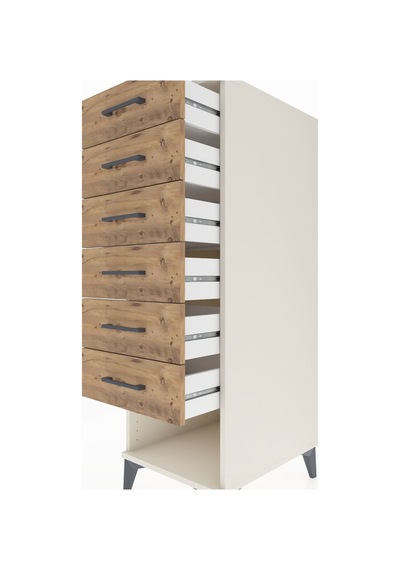 Kronos Dolap 6 Çekmeceli 44x59x134 Aytaşı-çam Aytaşı