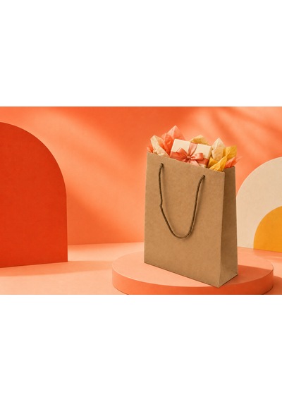 Premium 180 Gr Kraft Kağıt Çanta Burgu İp Saplı Şık Hediye Ve Alışveriş Çantası 50 Adet 30 X 38 X 14