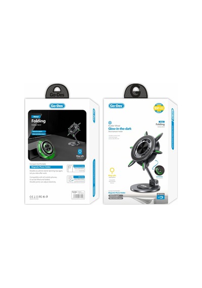 Go Des Gd-hd332 360 Derece Dönebilen Fosforlu Magnetik Metal Stand Siyah