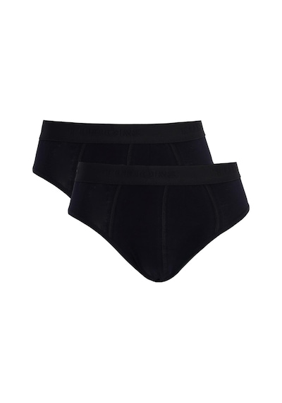 Tudors Erkek 2'li Paket Likralı Bambu Siyah Slip Külot-41734 Siyah