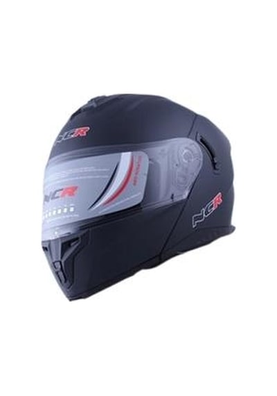 Kask Çene Açılır Sertifikalı Parlak Siyah S Beden Md 166