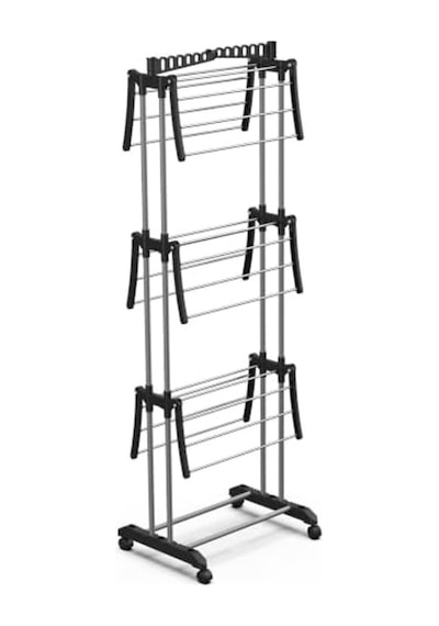 3 Katlı Kurutmalık, Çamaşır Kurutma Teli İle Kullanışlı Ve Pratik 40 x 19
