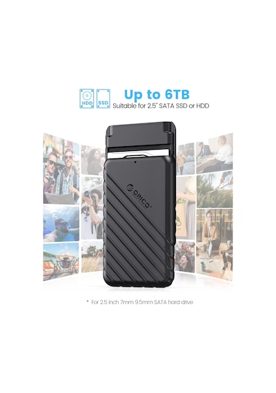 Orico USB 3.0 Micro B 2.5” inch SATA SSD Hard Disk Kutusu Siyah