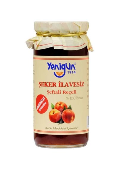 Yenigün Şeker İlavesiz Şeftali Reçeli 290 G - 5 Adet Tarı
