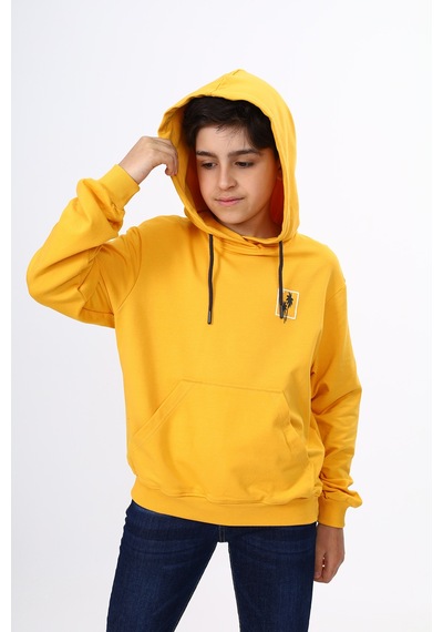 Toontoy Kids Toontoy Erkek Çocuk Baskılı Sweatshirt Hardal