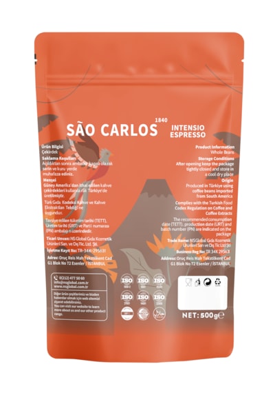 Intensio Espresso Çekirdek Kahve 500 Gr %100 Arabica Harmanı