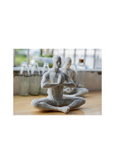 Meditasyon Heykeli - Namaste Heykeli Geometrik Meditasyon Figürü 15 Cm Model2 - 696047183