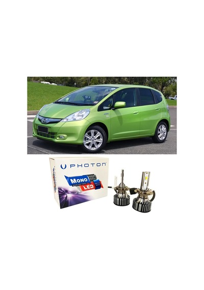 Honda Jazz Uzun + Kısa Far Ampulü H4 Mono Yeni Seri Beyaz 2008-2015