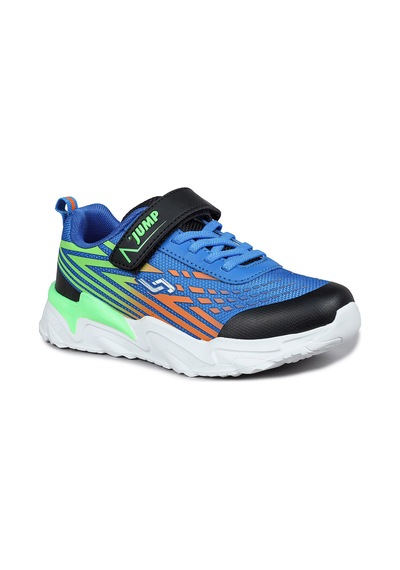 Jump 30030 Erkek Çocuk Sneaker Günlük Spor Ayakkabı - Mavi - Turuncu - Yeşil