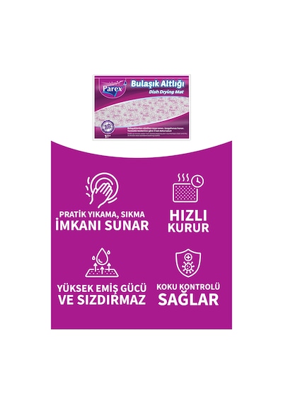 Bulaşık Altlığı 46 X 30 Cm Üçlü Set