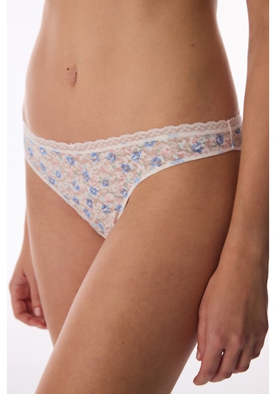 Penti Kırık Beyaz Easy Lace Dantel Desenli V Model Brazilian Külot