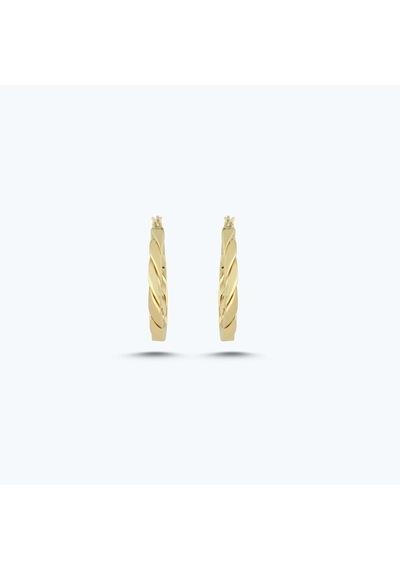 Altınbaş Altın Halka Küpe Akp0255-y-25977-20mm Çok Renkli