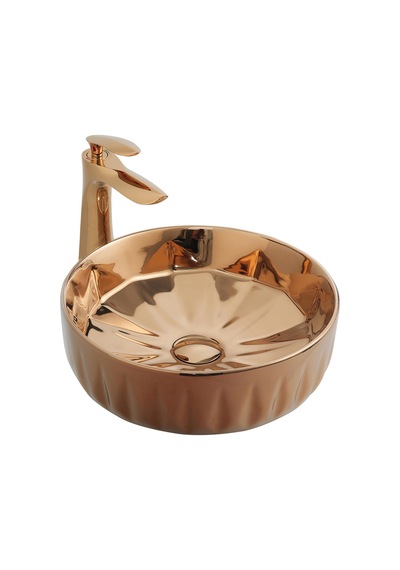 Paluci İzmir Rose Gold Lavabo Sırlı