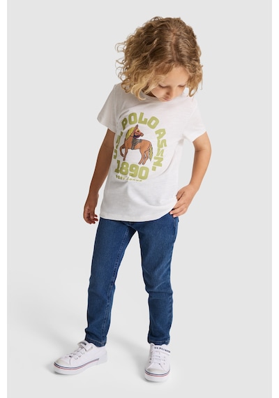 U.S. Polo Assn. U.s. Polo Assn. Erkek Çocuk Tişört 50327000-vr256 İnci