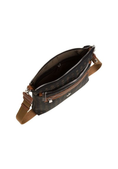 Bilik Deri Monogram Siyah/taba Kadın Çapraz Askılı Çanta Mtş 269- 001