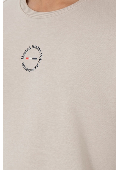 U.S. Polo Assn. Erkek Regular Fit Bisiklet Yaka Taş Sweatshirt 50293436-VR049