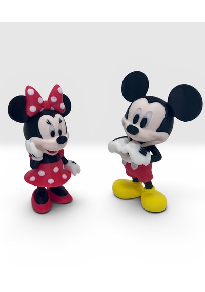 Mickey Mouse Ve Minnie Mouse Figürü