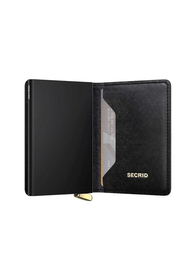 Secrid Premium Slimwallet+ Emboss Diamond Kartlık Cüzdan, Siyah Çok Renkli