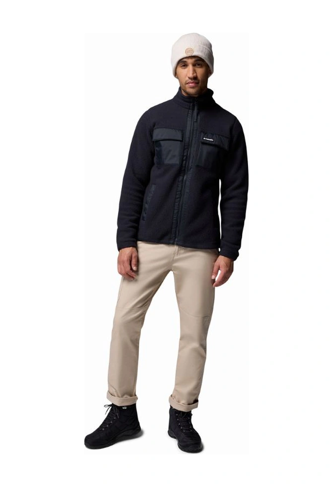 Columbia Juniper Peak Full Zip Fleece Siyah Erkek Outdoor Polar Xe6508 Siyah