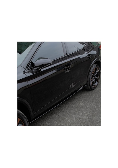 Cupra Formentor 2020+ Piano Black Marşpiyel Seti Yan Etek / Side Skirt Kaplama Parlak Siyah