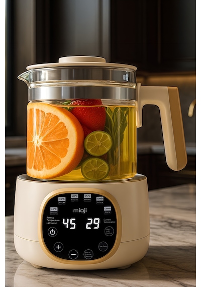 Mioji Mio K99 Çok Fonksiyonlu Isı Kontrolü LED Ekranlı Elektrikli Mama Kettle