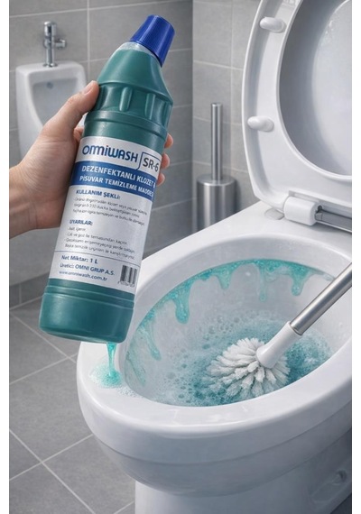 Omniwash Sr-6 Ağır Kirler İçin Klozet Pisuvar Temizleme 1000ml 6 Adet