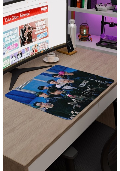 Stray Kids V4 48x40 Xl Gaming Kauçuk Kaymaz Taban Mouse Pad Fare Altlığı